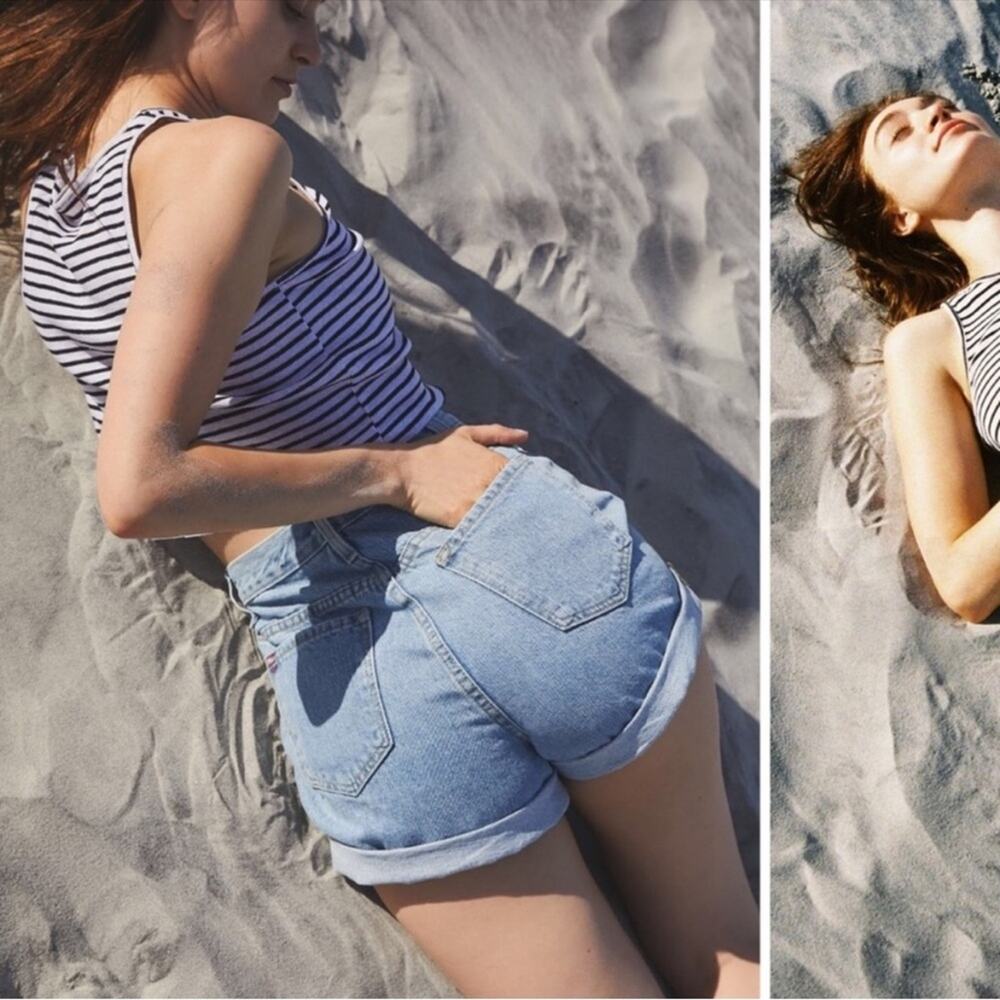NWOT BDG urban outfitters high waisted mom short Denim size 27 - Picture 2 of 6